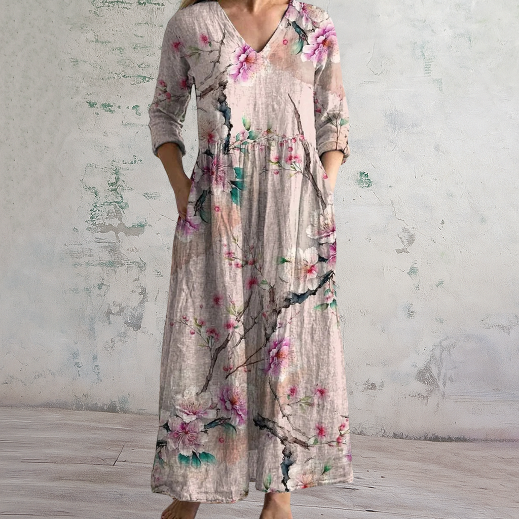 Sakura | Cherry Blossom Maxi Dress