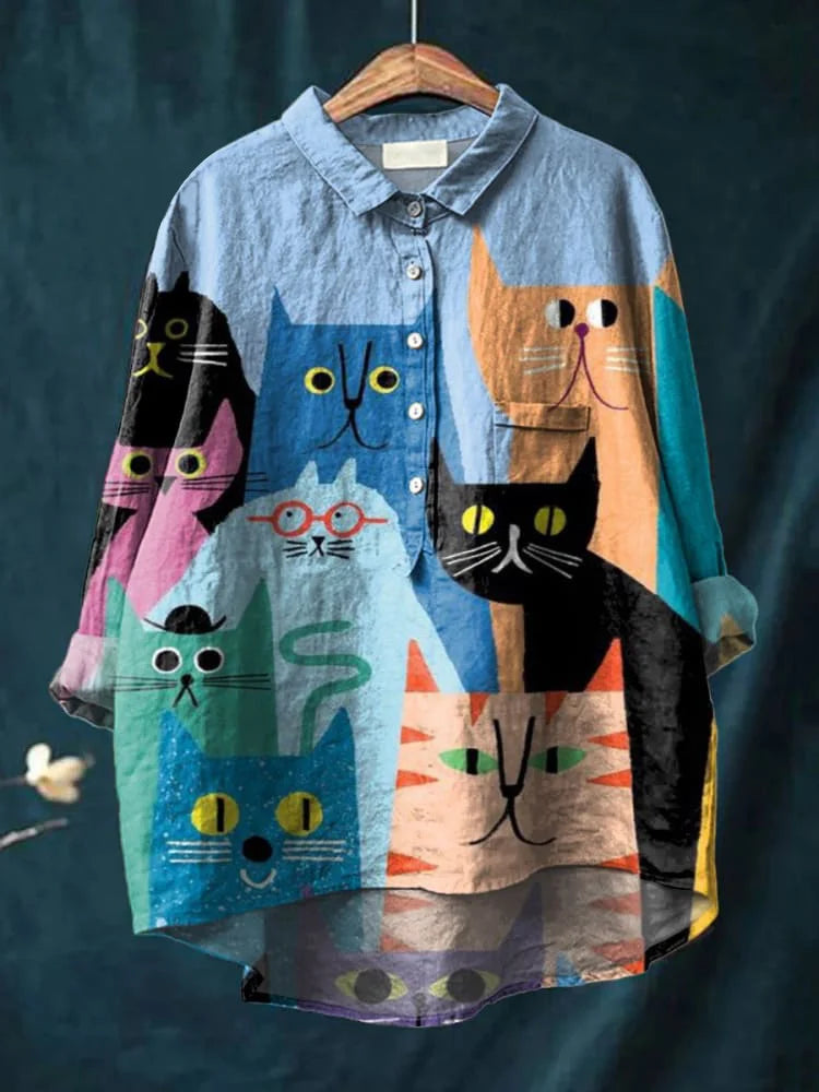 Mia | Art Print Shirt
