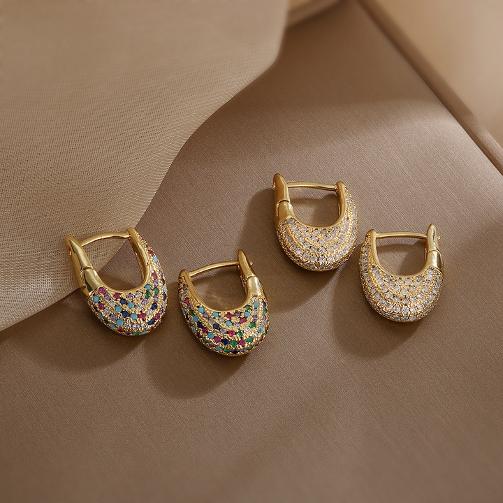 Cambria | Multicolored Crystal Earrings