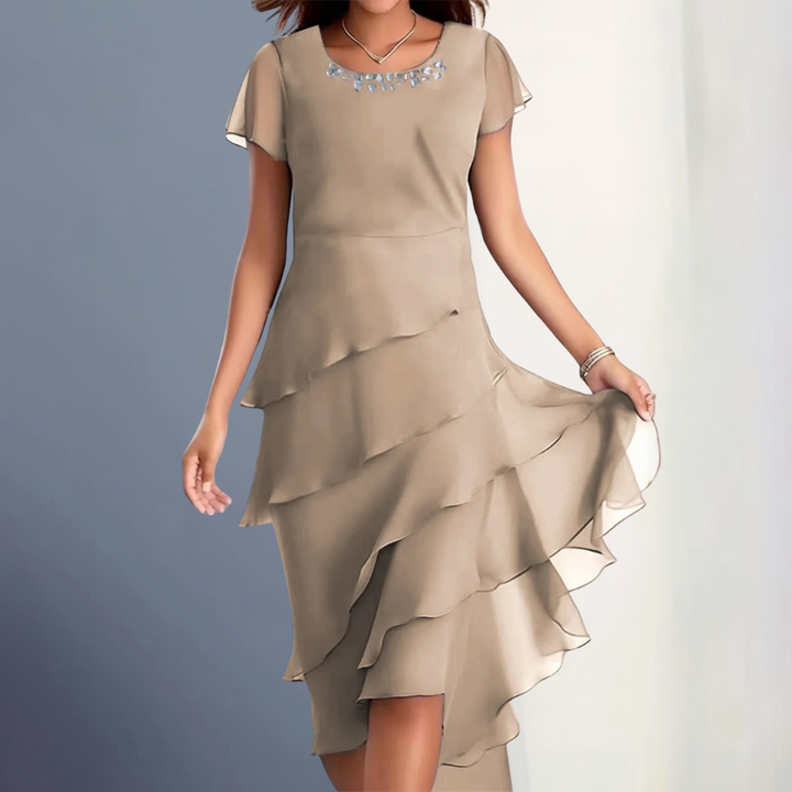 Sophie | Embellished Ruffle Dress