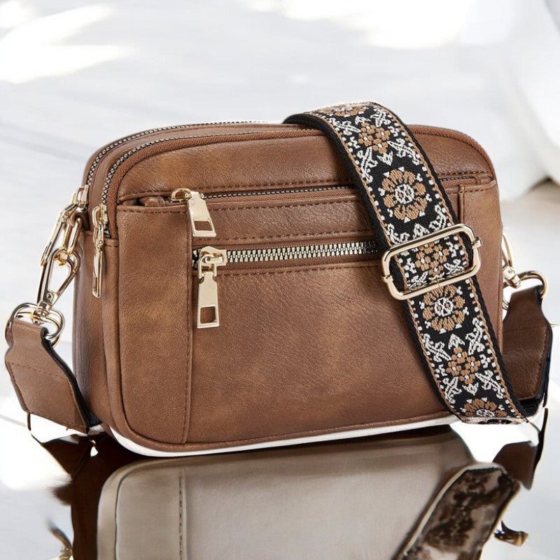 Sophia | Refined Leather Shoulder Bag