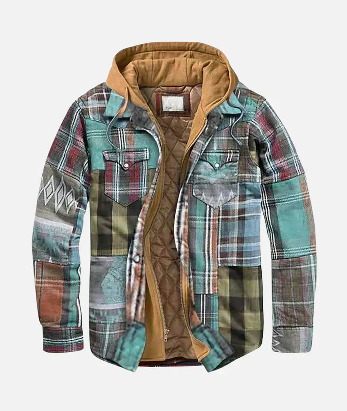 Darwin | Patchwork Plaid Jacket