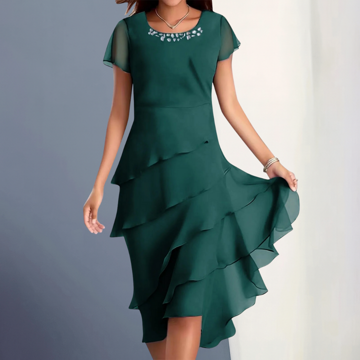 Sophie | Embellished Ruffle Dress
