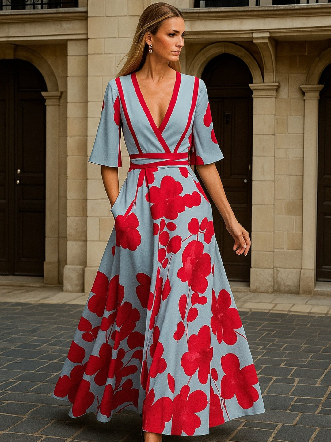 Kali | Milano Design Sleeved Dress