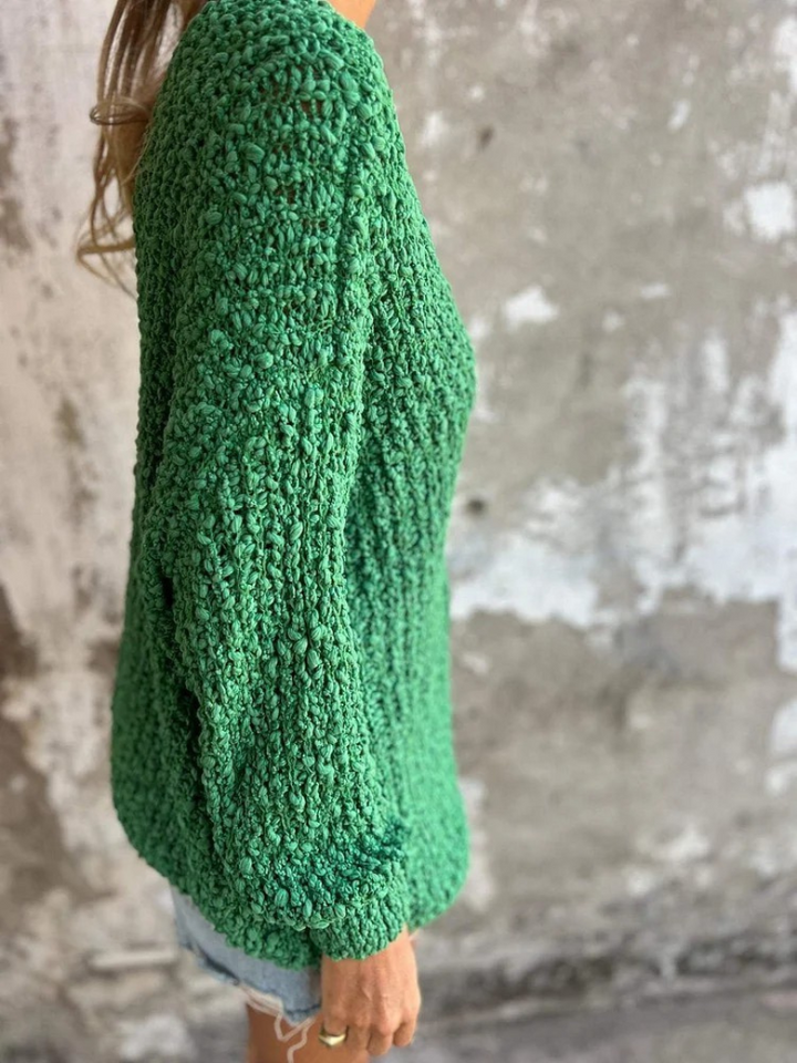 Amber Cozy Textured Knit Sweater