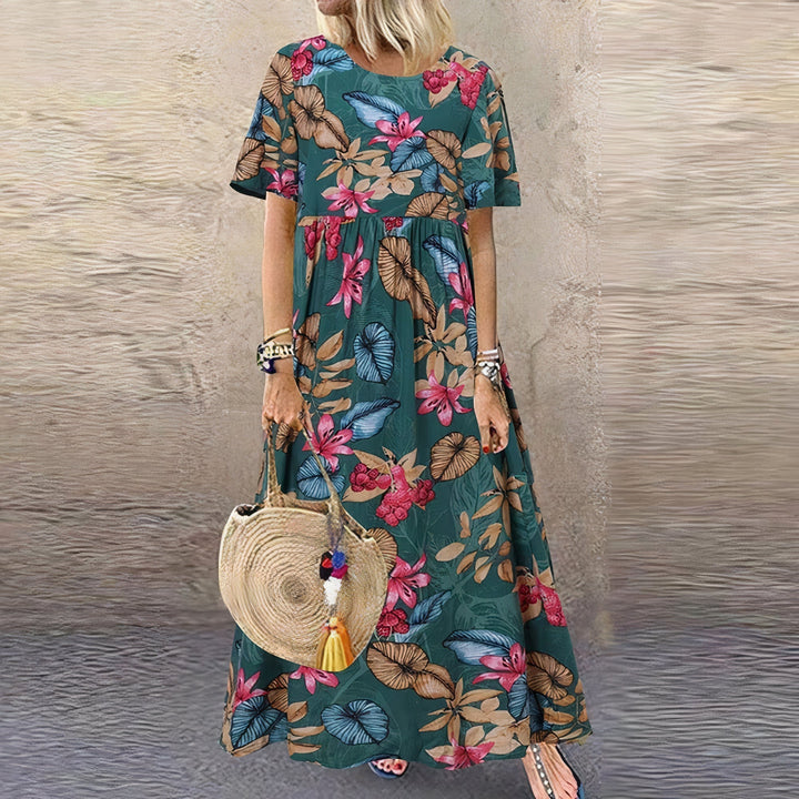Lotte Vibrant Floral Maxi Dress