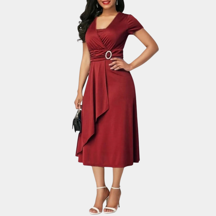 Sophia | Wrap Midi Dress