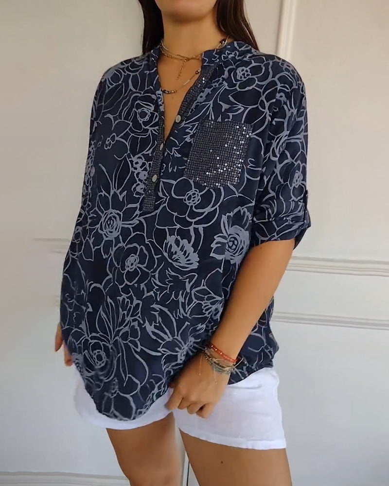 Sandra | Floral Print Blouse