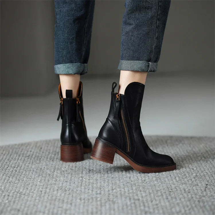 Margaret | Elegant Leather Boots