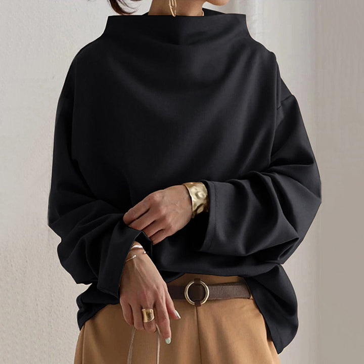 Elena | Minimalist Mock Neck Sweater