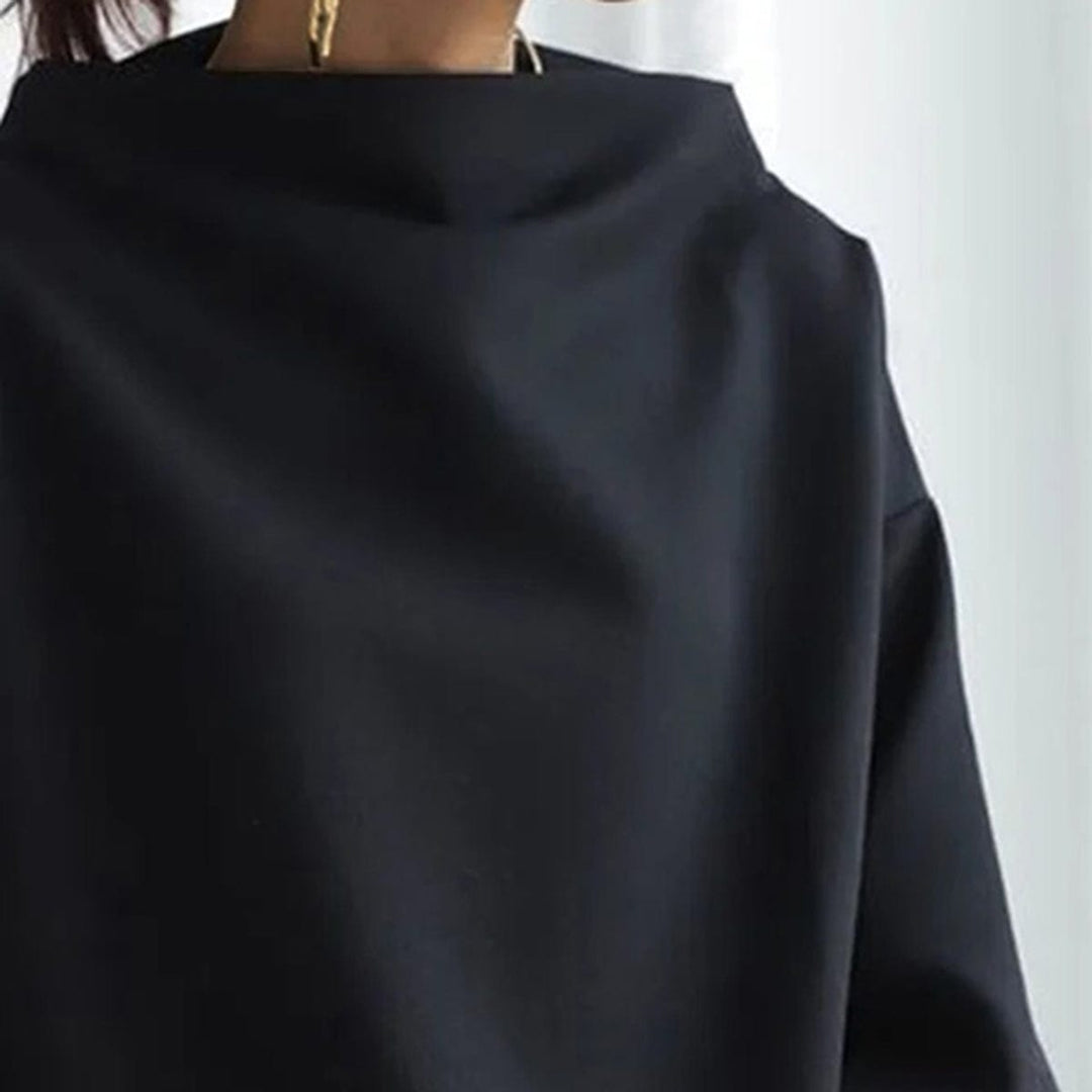 Elena | Minimalist Mock Neck Sweater