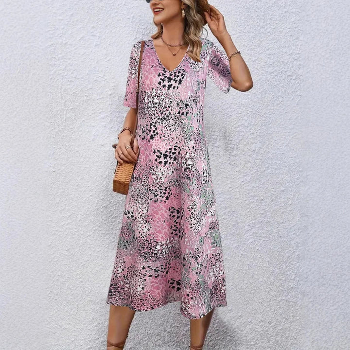 Sienna | Vibrant Print Midi Dress