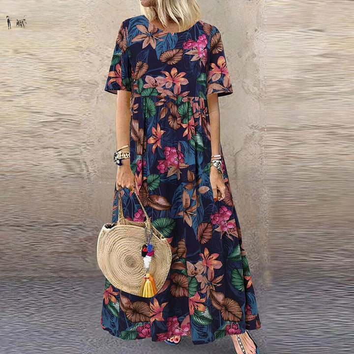 Lotte Vibrant Floral Maxi Dress