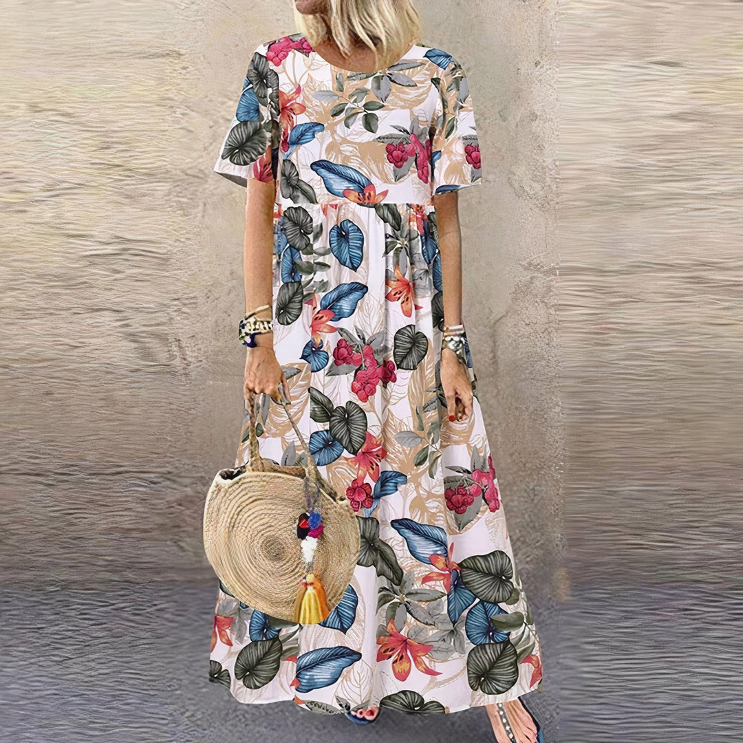 Lotte Vibrant Floral Maxi Dress