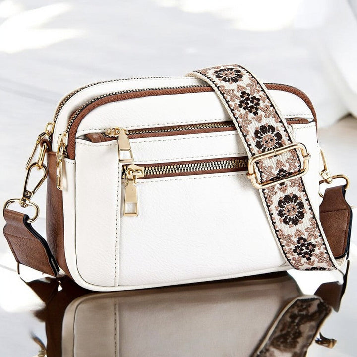 Sophia | Refined Leather Shoulder Bag