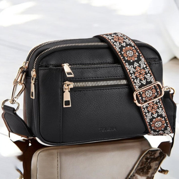 Sophia | Refined Leather Shoulder Bag