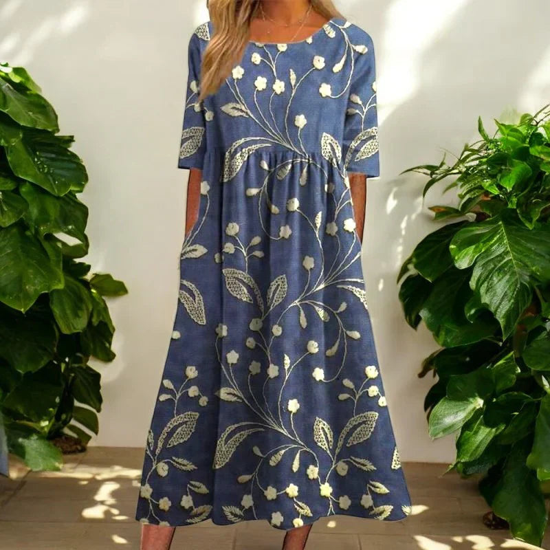 Kharen | Floral Midi Dress