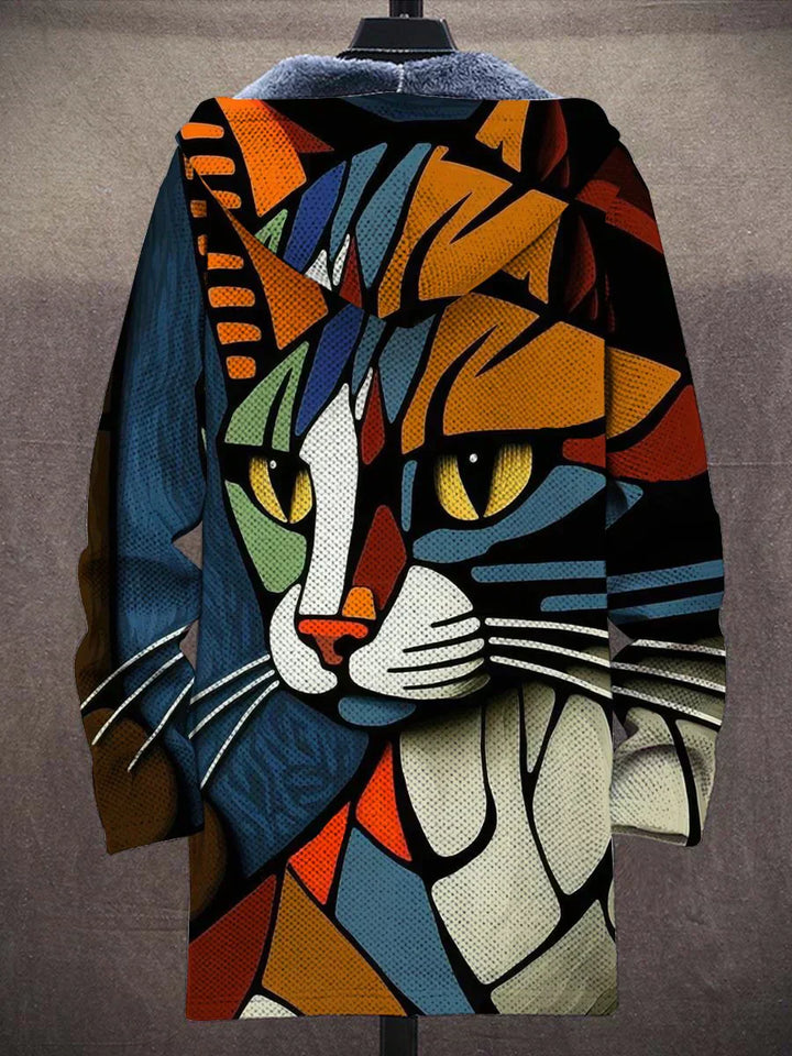 Rhys | Artistic Print Hooded Jacket