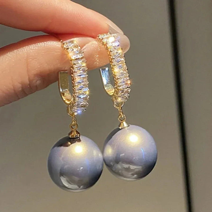 Alanna | Pearl & Zirconia Earrings