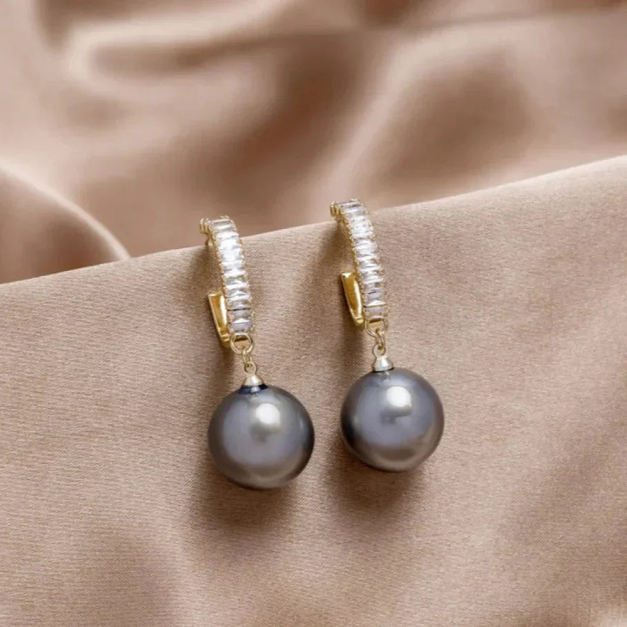 Alanna | Pearl & Zirconia Earrings