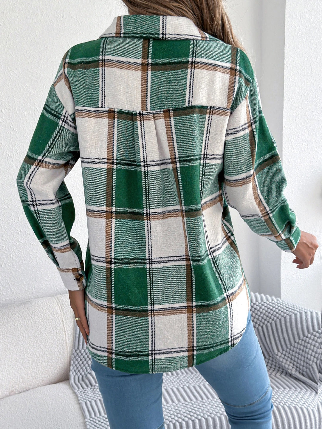 Harper | Contrasting Plaid Jacket