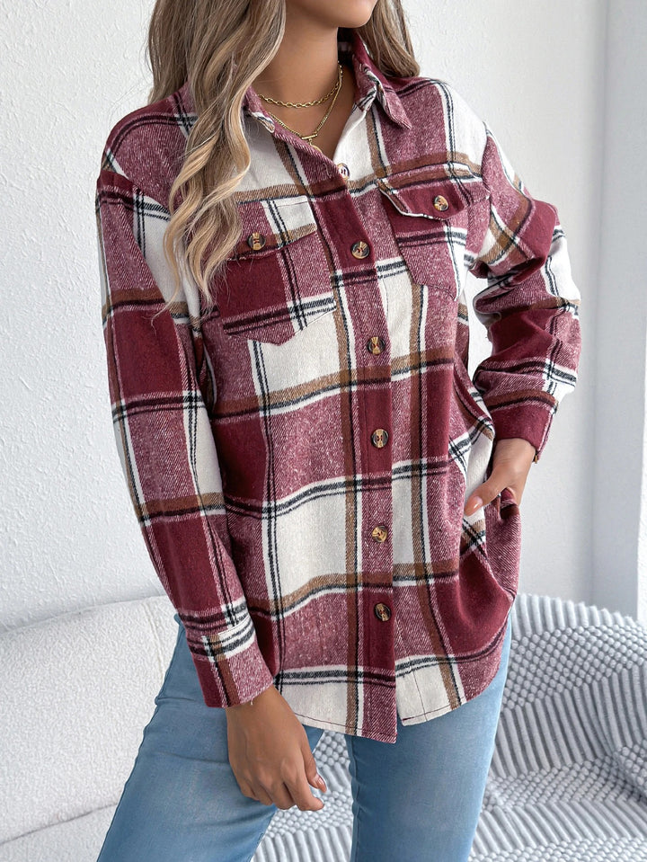 Harper | Contrasting Plaid Jacket